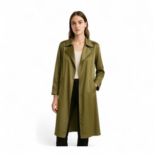 Dynamite Olive Green Khaki Women's Lightweight Trench Coat Size XS